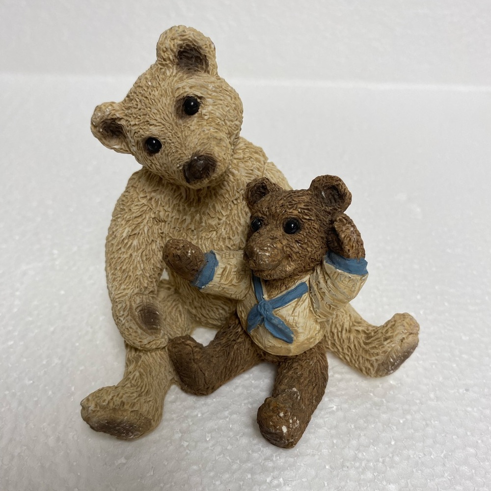Vintage Stone Critters Two Bears by United Design Made in USA
